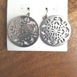 Target Filigree Earrings Silver Hook NWT
